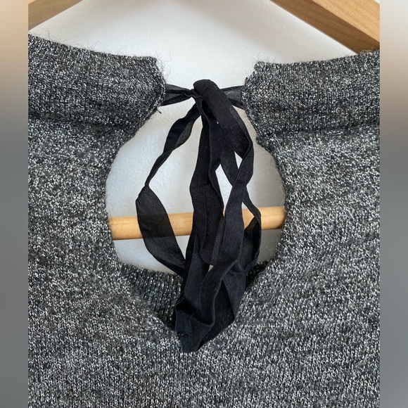 J. Crew Sweater with Bow Detail & Metallic Thread - Picture 4 of 5